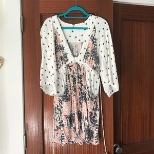 FREE PEOPLE FLORAL PRINT DRESS